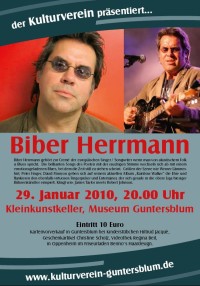 Plakat zur Veranstaltung Biber Hermann
