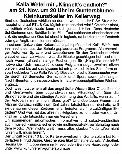 Artikel Amtsblatt