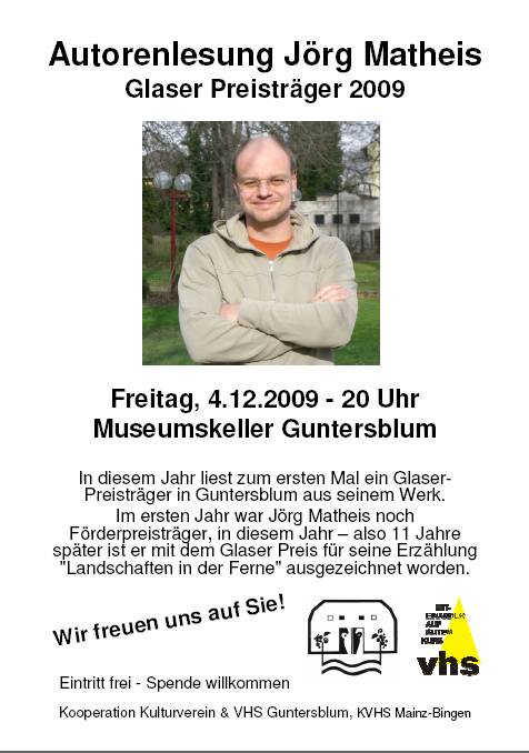 Plakat zur Veranstaltung