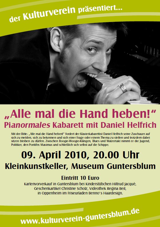 Plakat zum Konzert