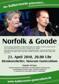 Plakat zur Veranstaltung Norfolk und Goode