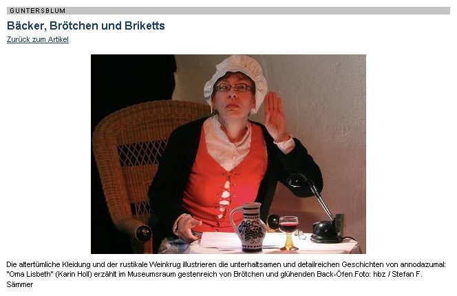 Foto zum Artikel aus der Allgemeinen Zeitung, 
    Landskrone vom 19. April 2010