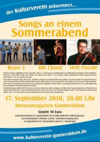 Plakat zum Konzert