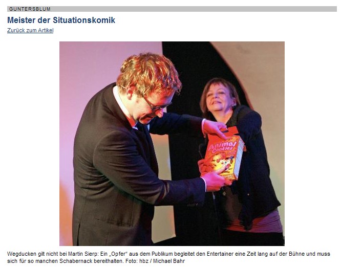 Foto zum Artikel aus der Allgemeinen Zeitung, Landskrone vom 25. 
      Januar 2011