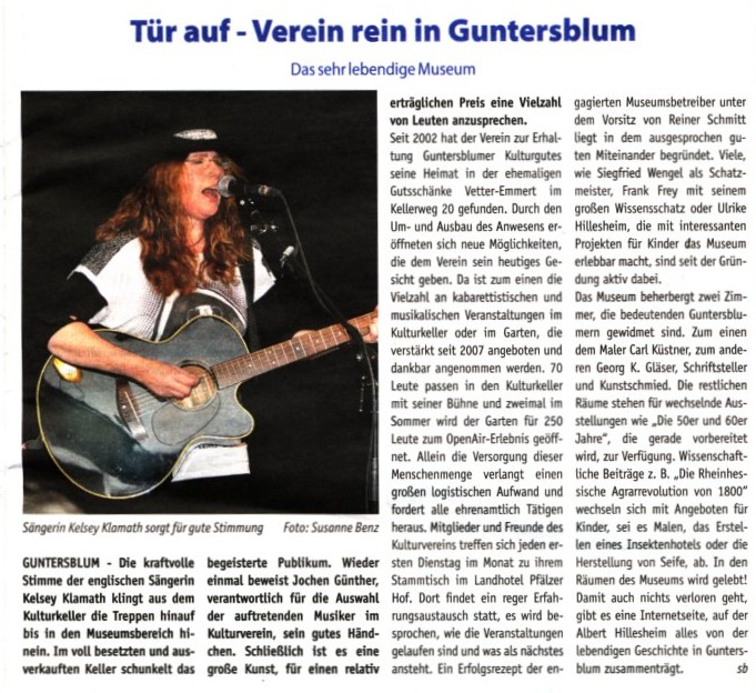 Artikel Lokale Zeitung vom 2.März.2012
