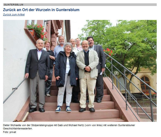 Foto zum Artikel vom 11.7.2013 aus der Allgemeinen Zeitung, Landskrone