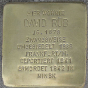 Stolperstein David Rüb