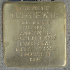 Stolperstein Georgine Wolf