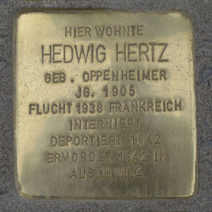 Stolperstein Hedwig Hertz