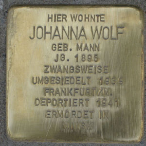Stolperstein Johanna Wolf