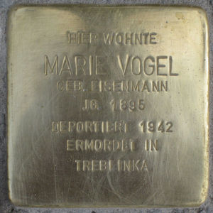 Stolperstein Marie Vogel