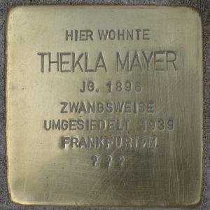 Stolperstein Thekla Mayer